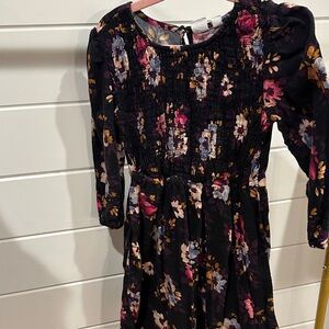 GAP Black Floral Kids Dress